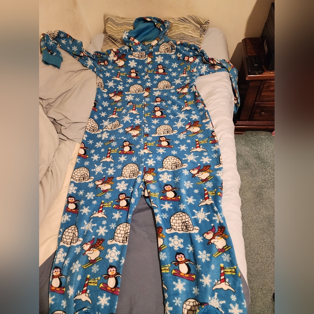 Adult footed pajamas